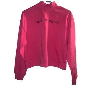 Zara Skip to Friday Pink Size Small Sweater